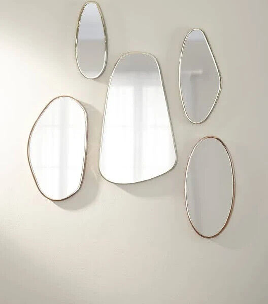 Shaped Wall Mirrors, Set of 5