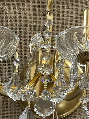 Crystorama 2 Light Sconce PAIR
