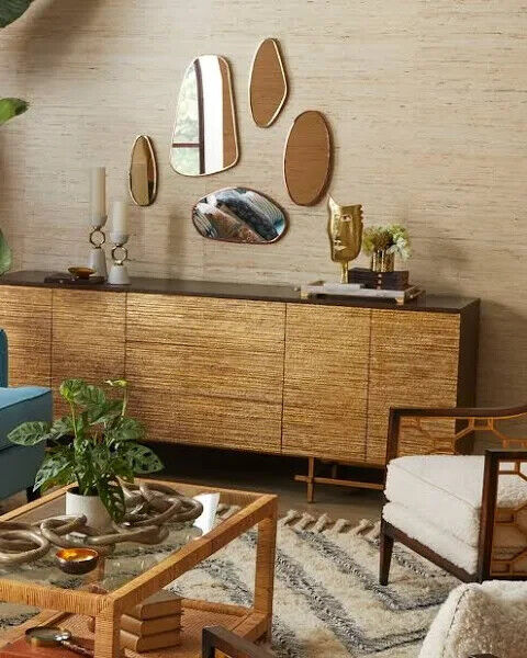 Shaped Wall Mirrors, Set of 5