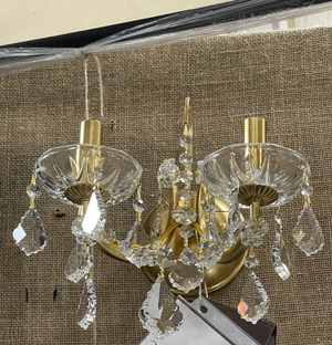 Crystorama 2 Light Sconce PAIR