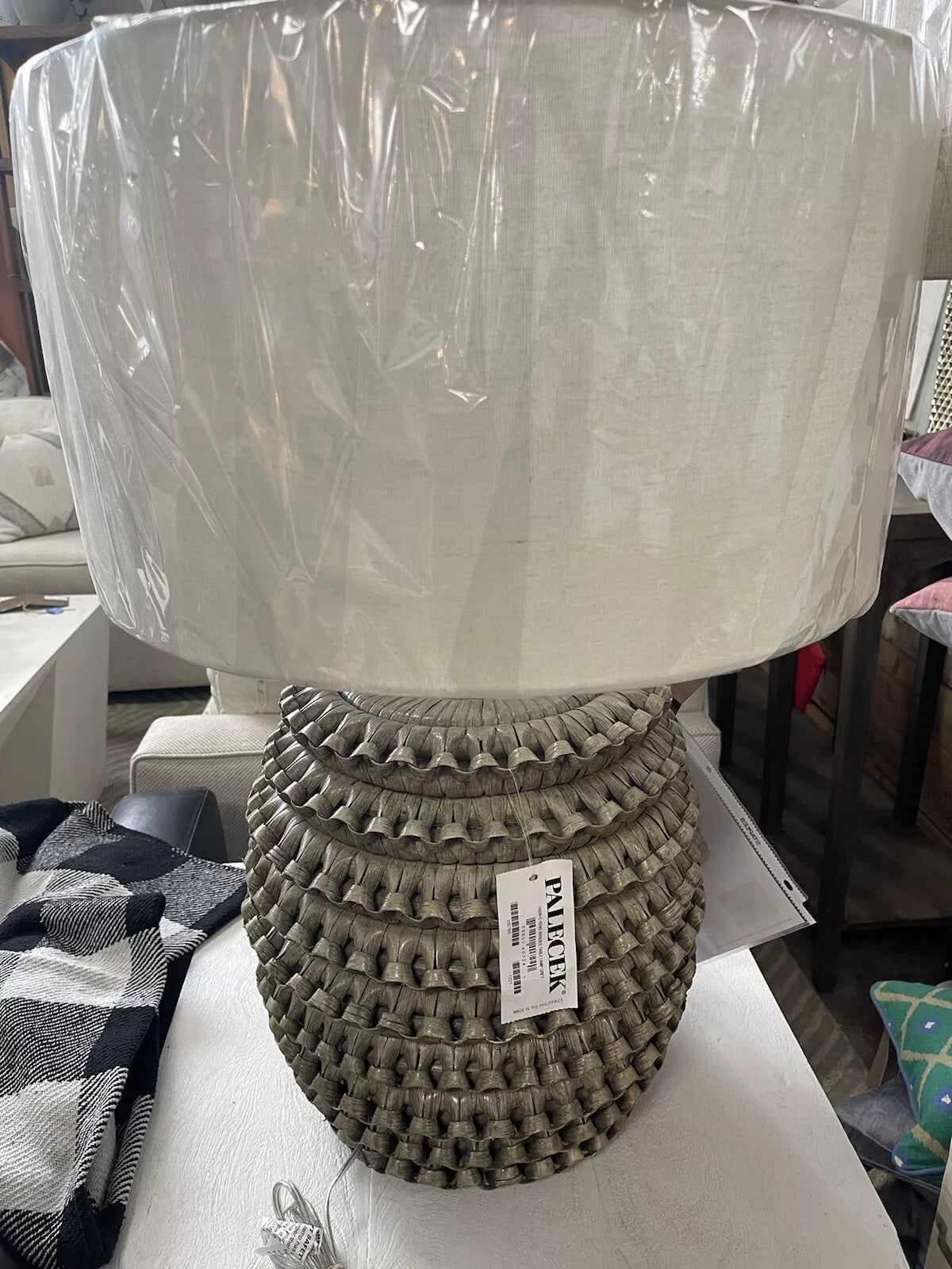 Kenis Braided Table Lamp Grey