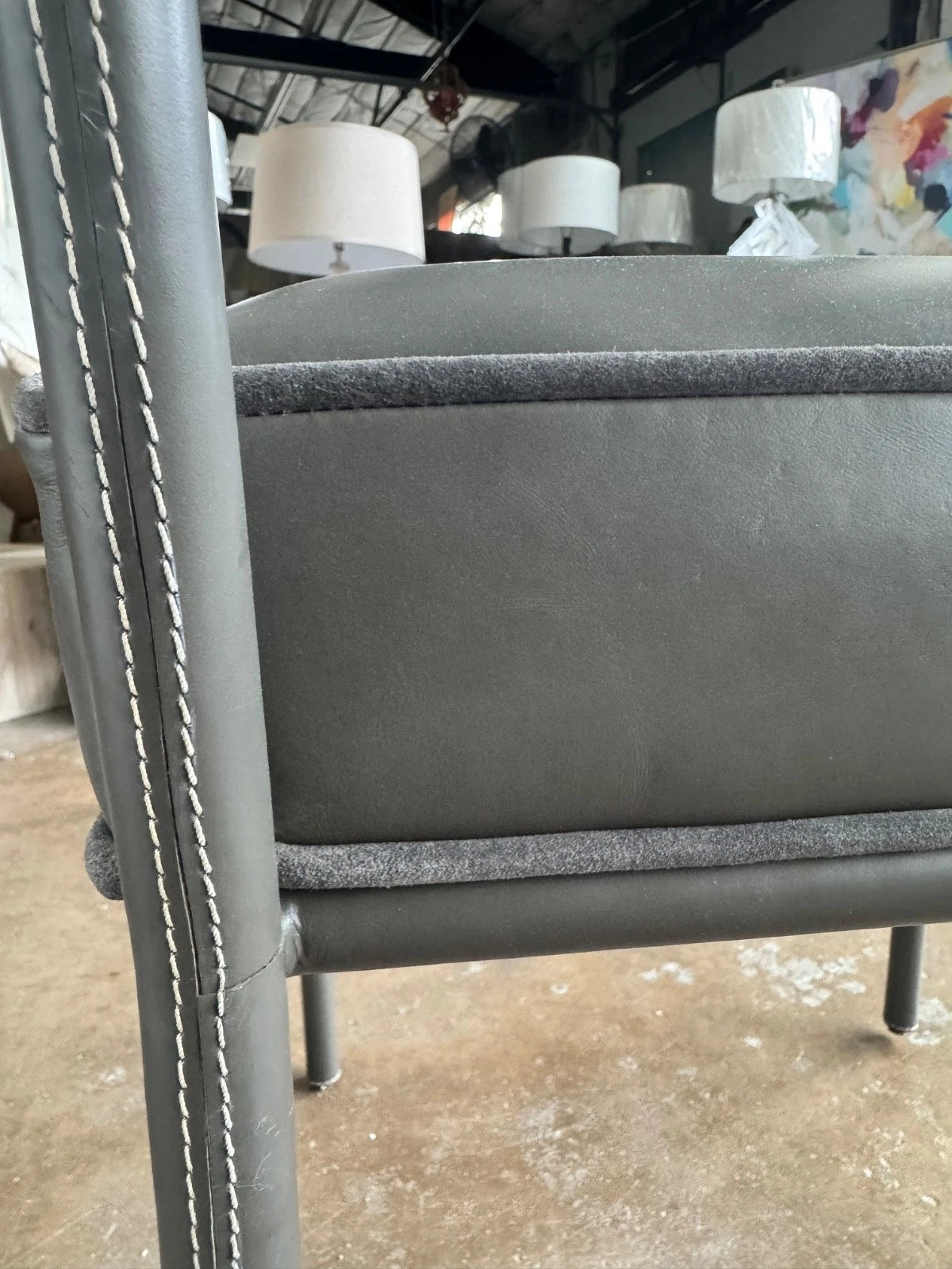 Topanga Leather Dining Side Chair