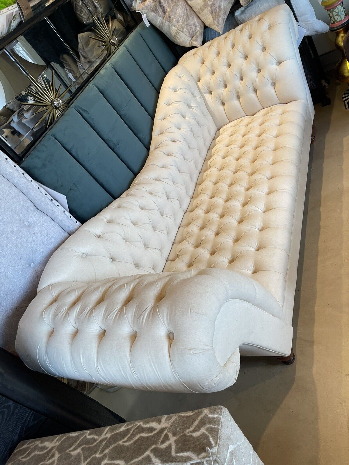 Ellsworth Neutral Recamier Sofa