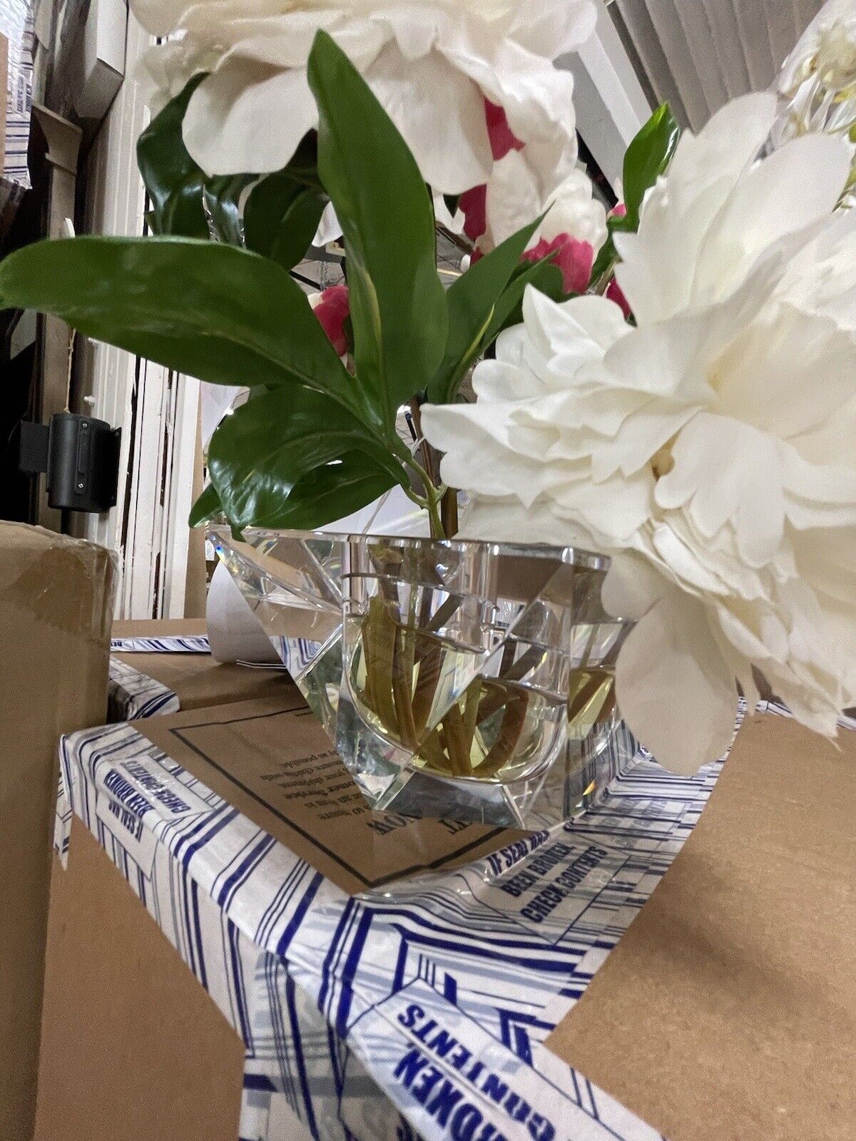 Floating White Peonies