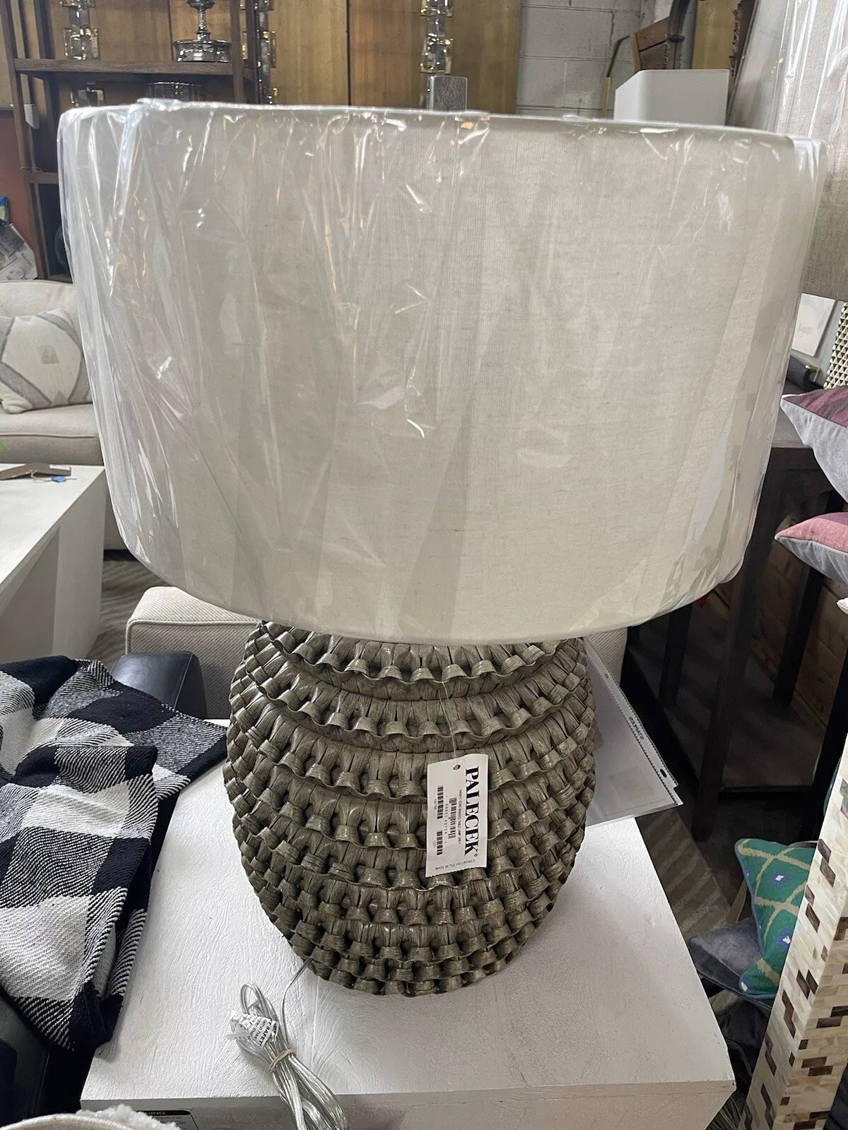 Kenis Braided Table Lamp Grey