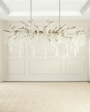 Shiro Noda 15-Light Glass Chandelier