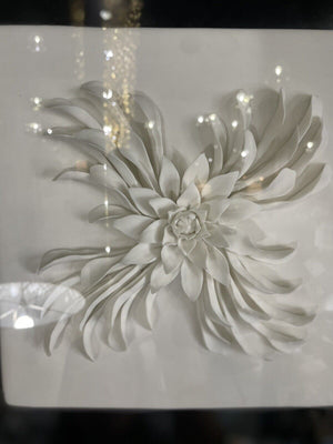 Black/White Porcelain Flower