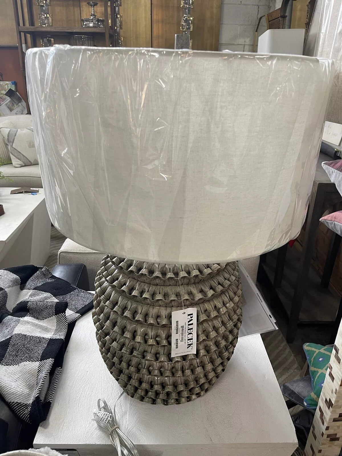 Kenis Braided Table Lamp Grey