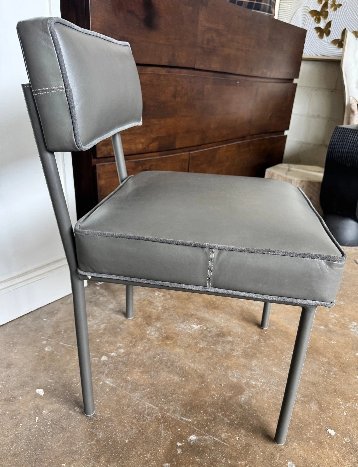Topanga Leather Dining Side Chair
