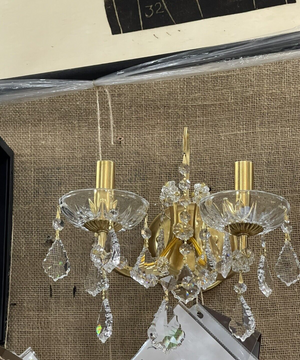 Crystorama 2 Light Sconce PAIR
