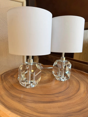Vera Crystal Mini Lamp Pair